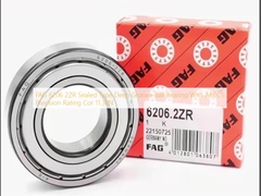 FAG 6206 2ZR Afgedicht Type Deep Groove Kogellager Met ABEC5 Precisie Rating Cor 11.3kN