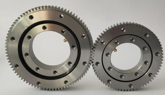 Dubbele rij ballen slewing ring lager draaitafel af te scheiden gegoten aluminium legering kooi