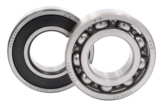 Dubbele rij diepgroefballagers 6206 C3 30 mm binnendimensionale stempelstaalkooi