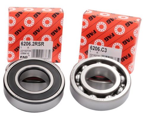 Dubbele rij diepgroefballagers 6206 C3 30 mm binnendimensionale stempelstaalkooi