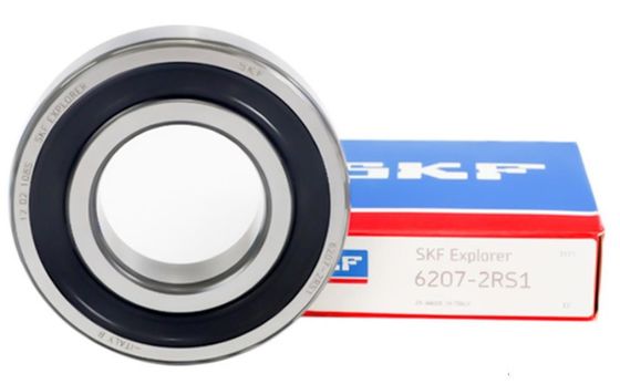 High Speed SKF 6207 2RS1 Deep Groove Ball Bearings met een binnendimensie van 35 mm en een maximumolie-snelheid van 11000 R/Min