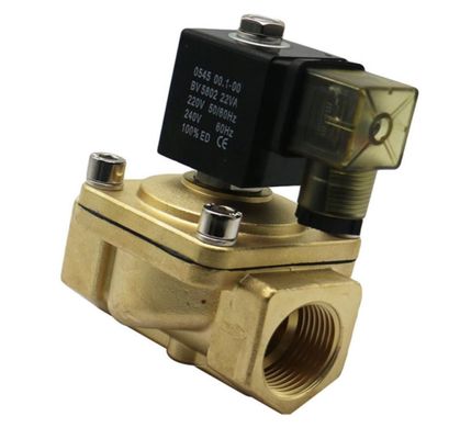 Storting 2 Way Solenoïde Valve Oorifice 8mm DN08 Druk 10MPa Messing lichaam materiaal
